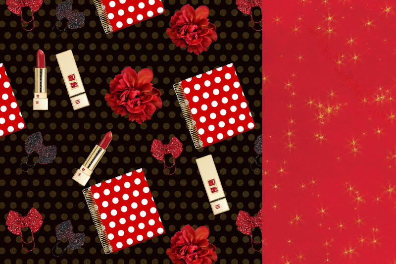 red-paprer-pack-floral-background-6x6-inch-papers