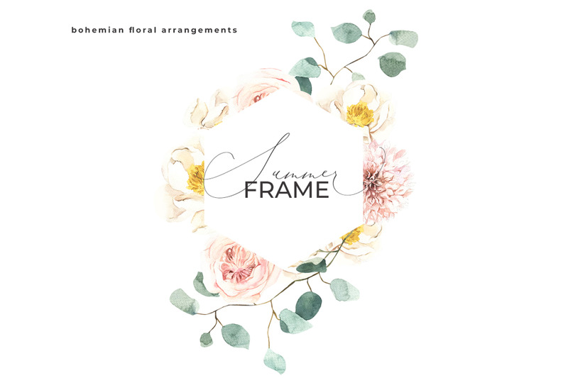 summer-boho-frame-watercolor-floral-wedding-wreath