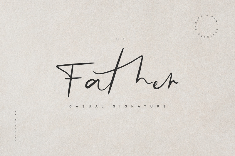 father-casual-script-font