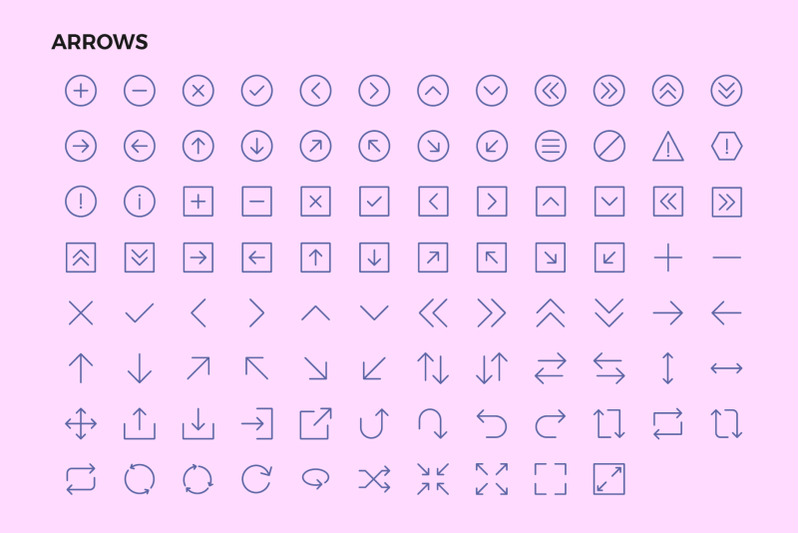 arrow-line-icons-pack
