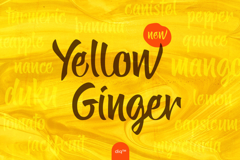 yellow-ginger-font