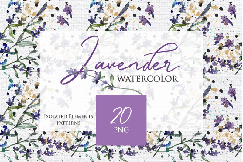 watercolor-lavender-png-collection