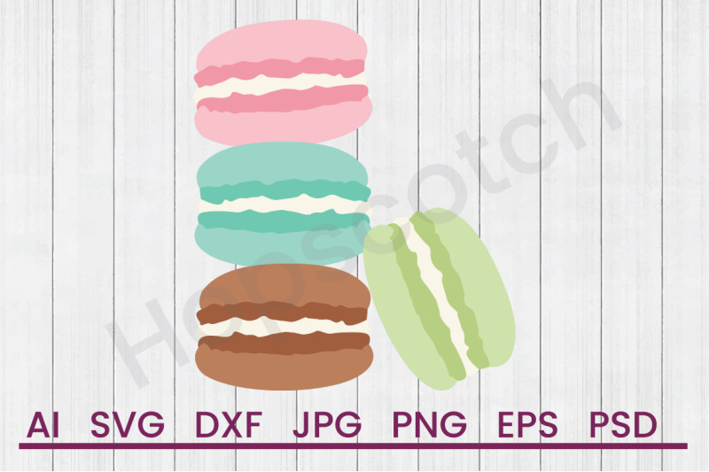 french-macarons-svg-file-dxf-file