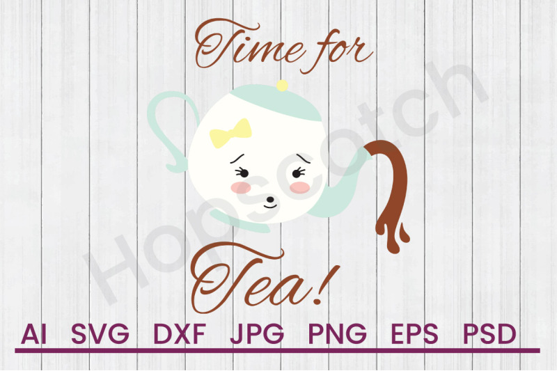 time-for-tea-svg-file-dxf-file
