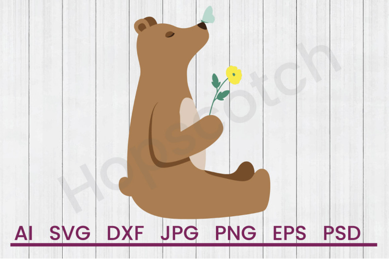bear-cub-svg-file-dxf-file