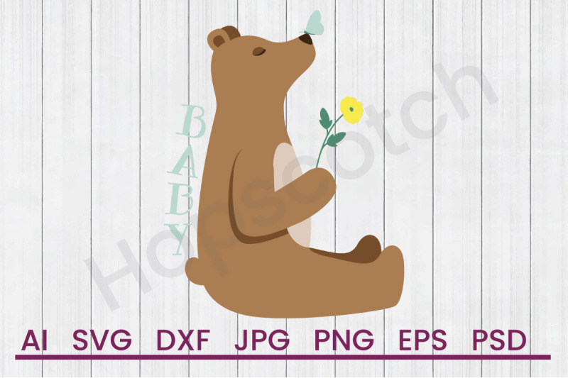 baby-bear-svg-file-dxf-file