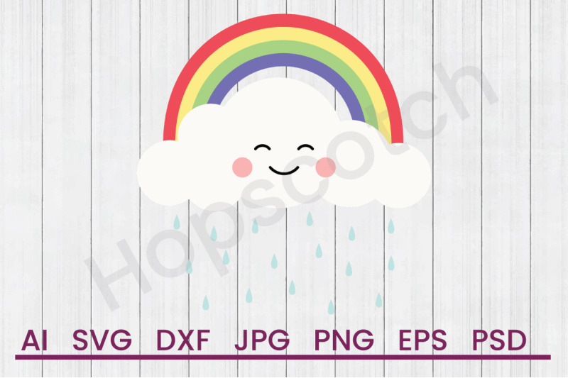rainbow-amp-cloud-svg-file-dxf-file