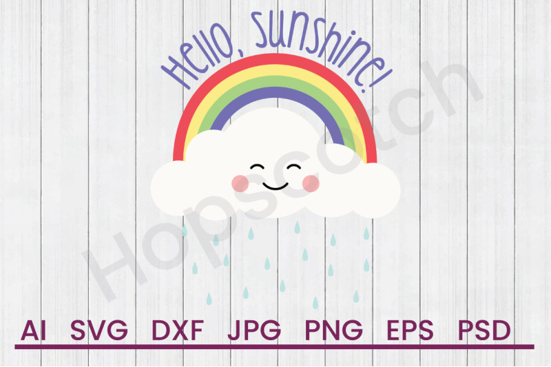 hello-sunshine-svg-file-dxf-file