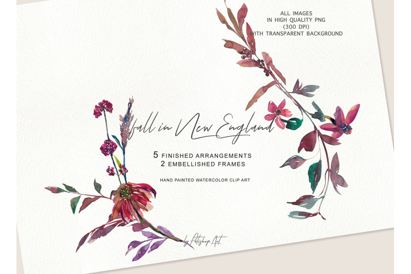 watercolor-fall-twigs-herbs-amp-flowers-arrangements-clipart