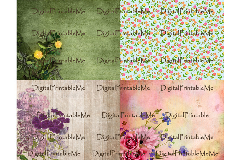 floral-digital-paper-8-5-quot-x-11-quot-flowers-textured-scrapbook-paper-pages