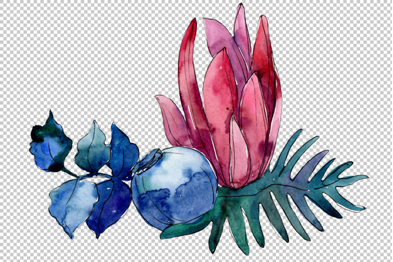 bouquet-merlin-watercolor-png