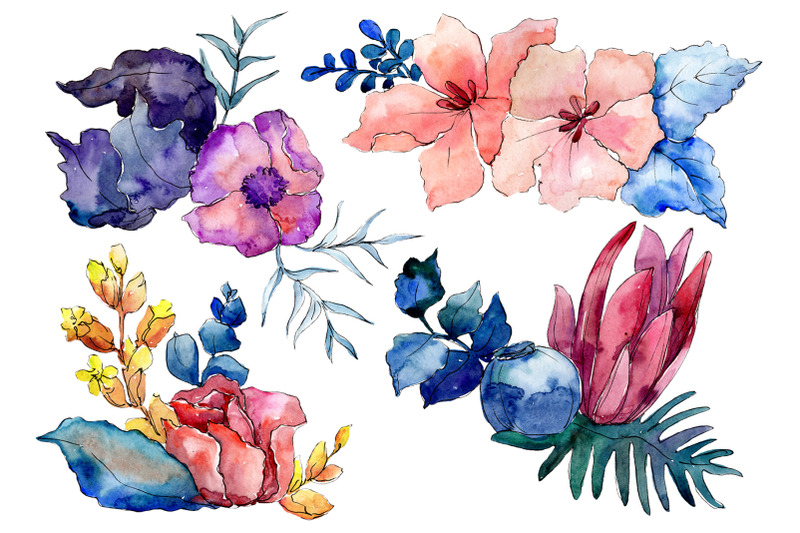 bouquet-merlin-watercolor-png