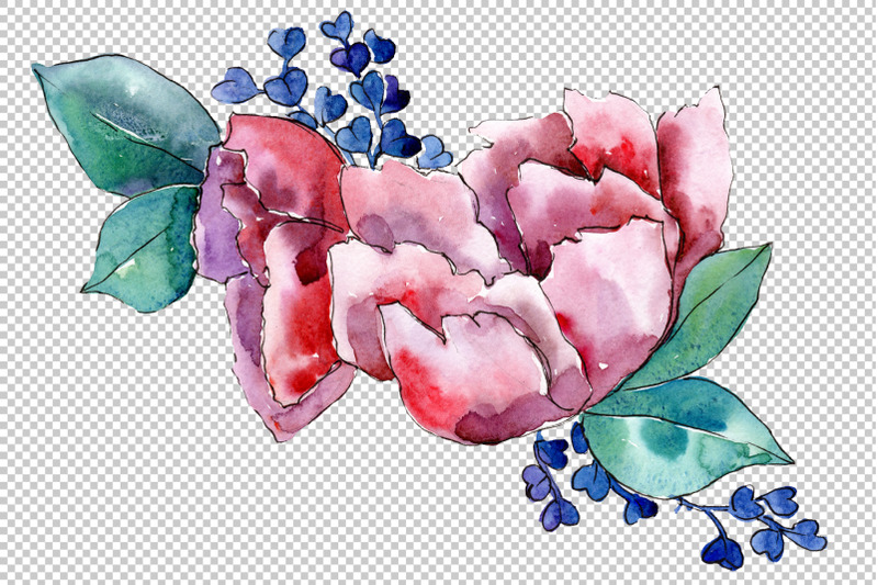 bouquet-heart-joy-watercolor-png