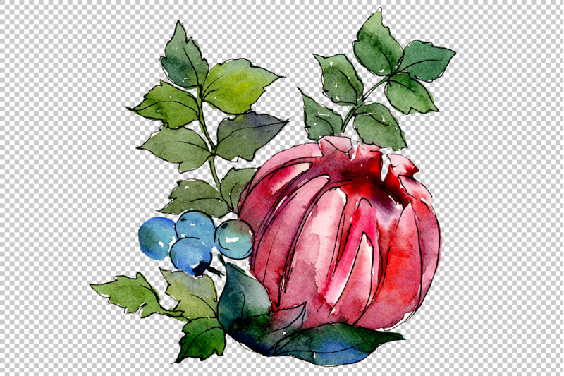 bouquet-of-flowers-charms-watercolor-png