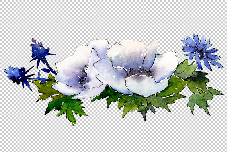 bouquet-of-flowers-charms-watercolor-png