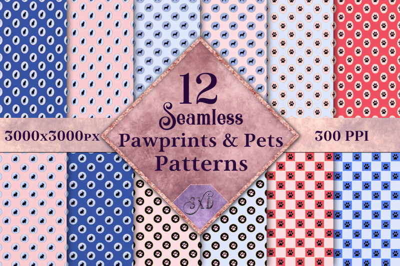 seamless-pawprints-amp-pets-patterns-12-images