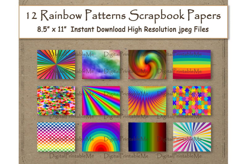 rainbow-digital-paper-11-quot-x-8-5-quot-bold-patterns-stripes-geometric-scrap