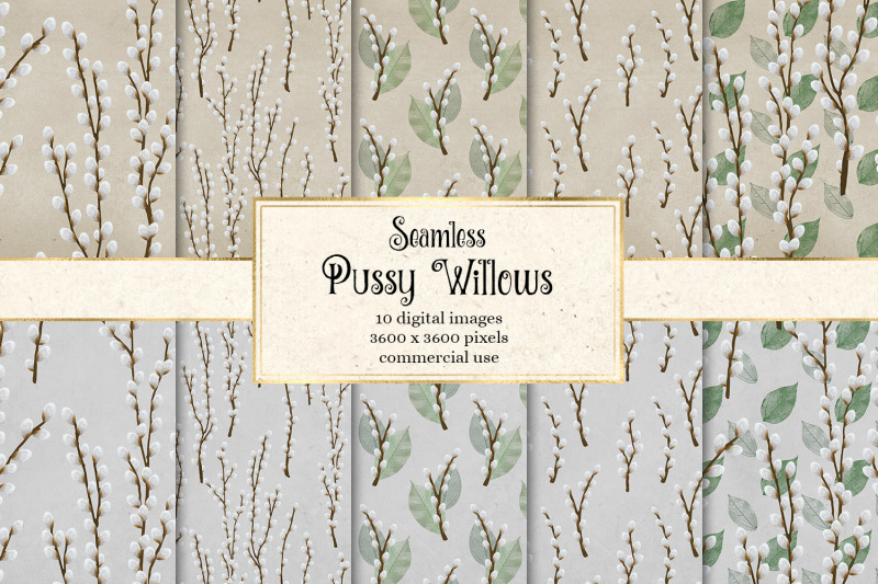 pussy-willow-digital-paper