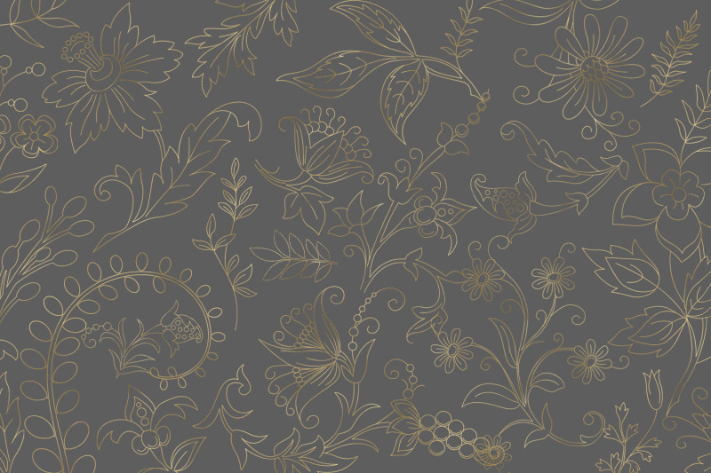 gold-botanical-outline-elements