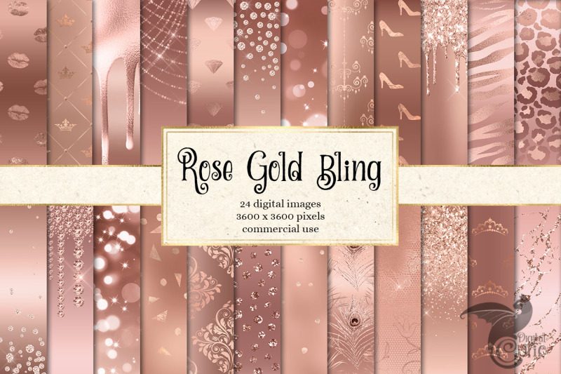 rose-gold-bling-digital-paper