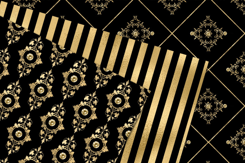 victorian-black-and-gold-digital-paper