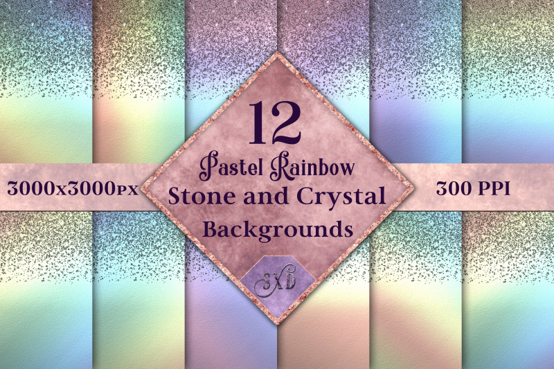 pastel-rainbow-stone-and-crystal-backgrounds-12-images