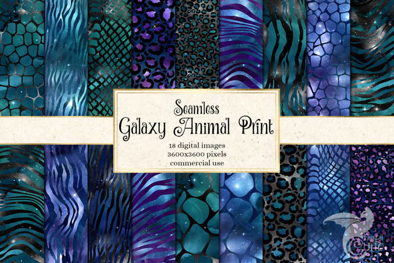 galaxy-animal-print-digital-paper