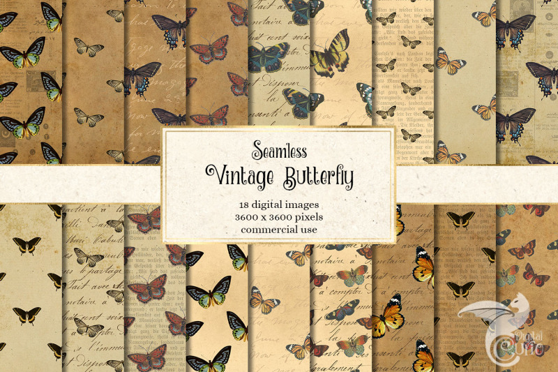 vintage-butterfly-digital-paper