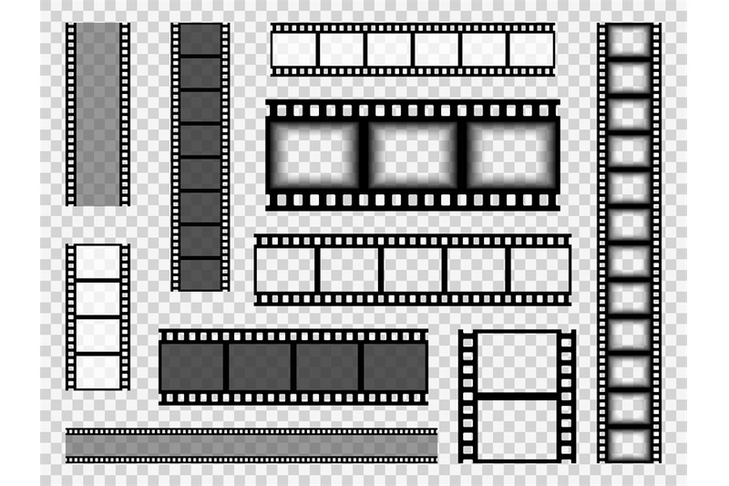 film-strip-templates-cinema-monochrome-border-tape-media-empty-image