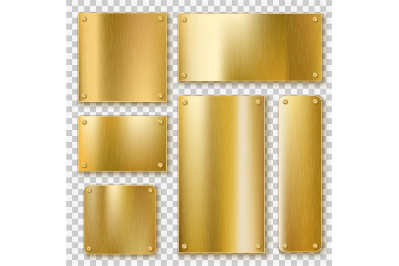 golden-plates-gold-metallic-yellow-plate-shiny-bronze-banner-polish