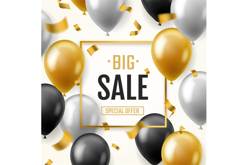 balloons-sale-banner-floating-balloon-advertising-brochure-fashion-ma