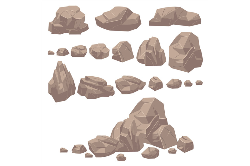 rock-stone-isometric-rocks-and-stones-geological-granite-massive-bou