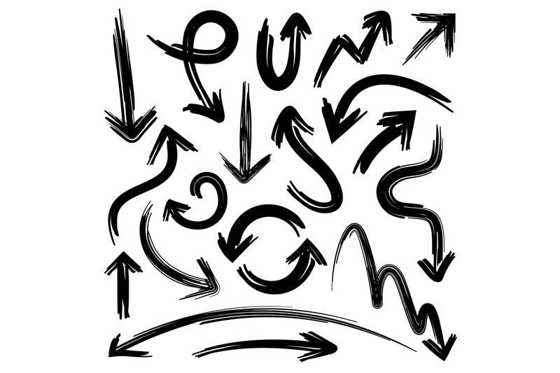 sketch-arrows-doodle-arrow-elements-with-scribble-pencil-grunge-textu