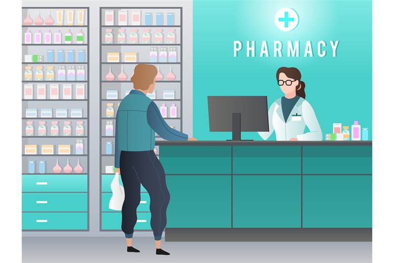 drugstore-pharmacy-with-pharmacist-customer-with-prescription-buys-m