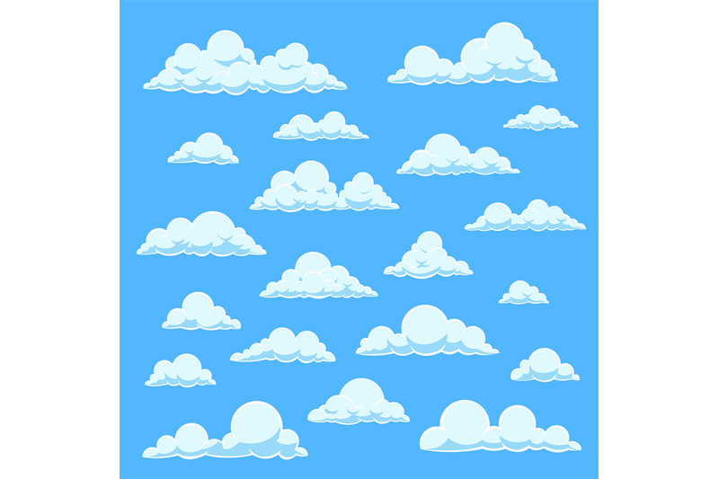 cartoon-white-clouds-blue-sky-with-different-cloud-shapes-cute-summe