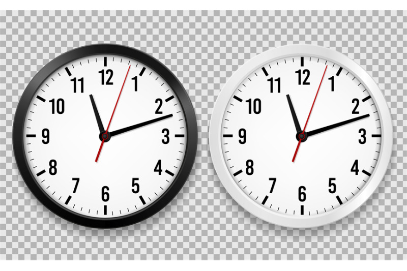 realistic-office-clock-wall-round-watches-with-time-arrows-and-clock