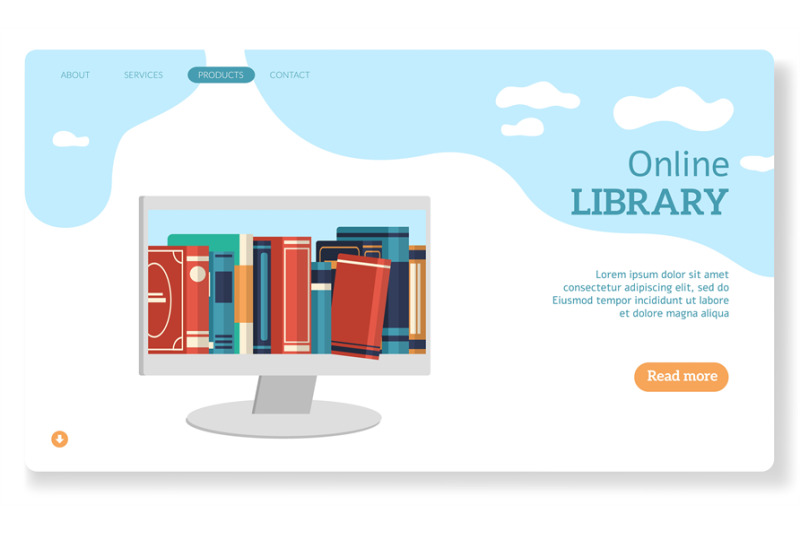 online-library-landing-page-for-website-books-store-learning-digital