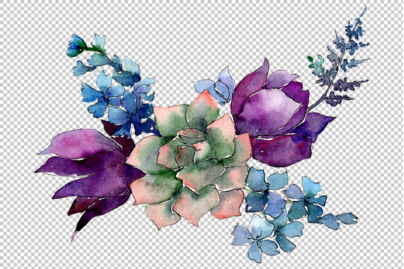 a-bouquet-of-flowers-limitless-joy-watercolor-png