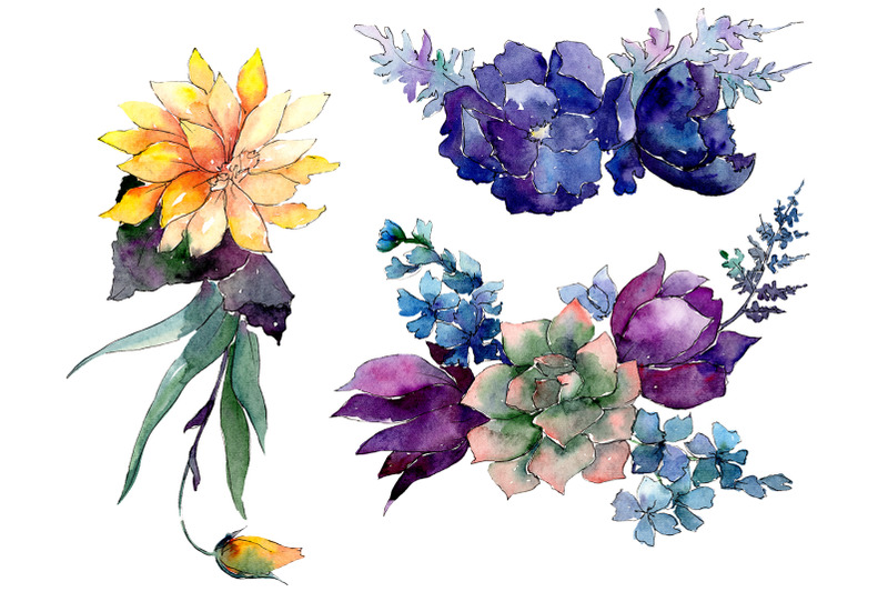 a-bouquet-of-flowers-limitless-joy-watercolor-png