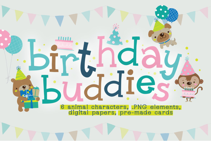birthday-buddies-illustration-pack