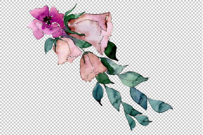 bouquet-of-flowers-splendor-watercolor-png