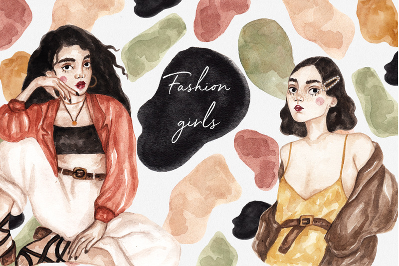 watercolor-fashion-girls