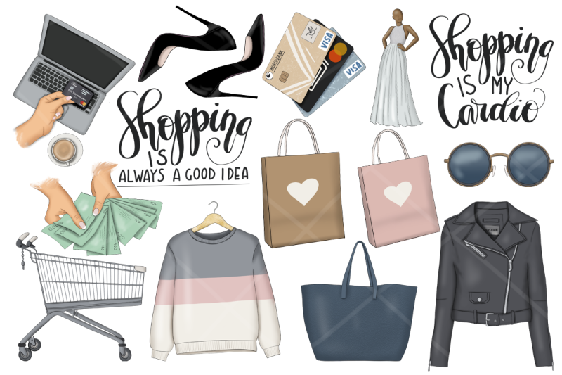 shopping-clipart-amp-patterns
