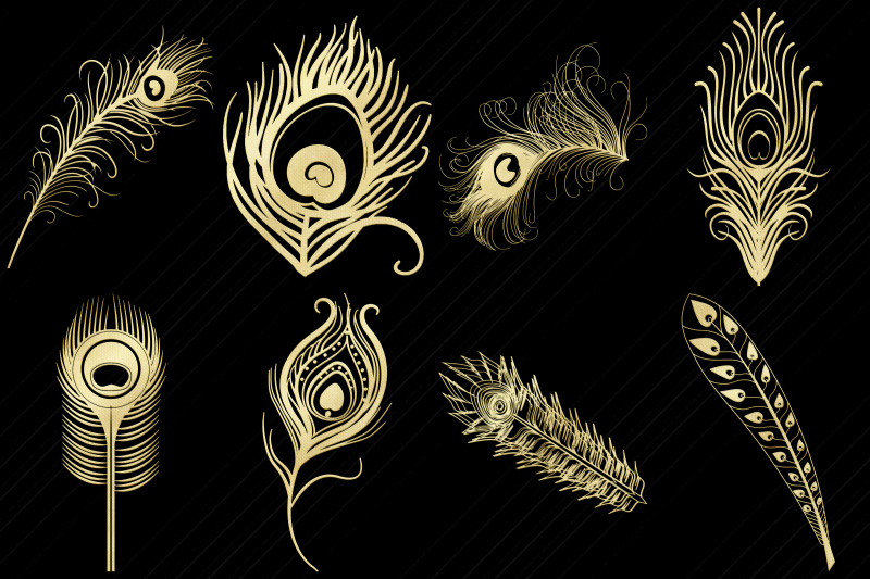 gold-foil-peacock-amp-feathers-clip-art