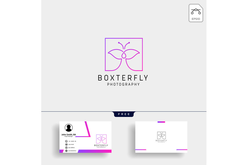 butterfly-photography-logo-template