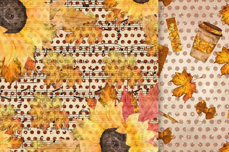 fall-digital-papers-sunflower-papers-autumn-paper-pack-a4