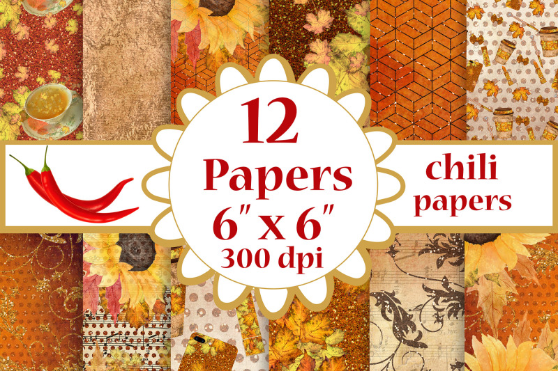 fall-digital-papers-sunflower-papers-autumn-paper-pack-6x6