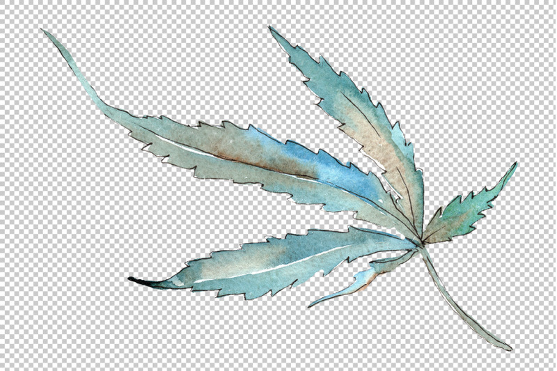 cannabis-watercolor-png