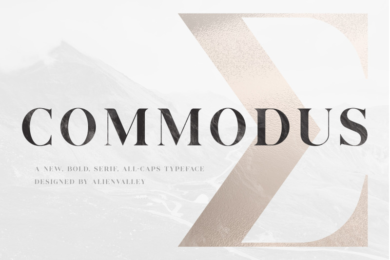 commodus-all-caps-serif-typeface