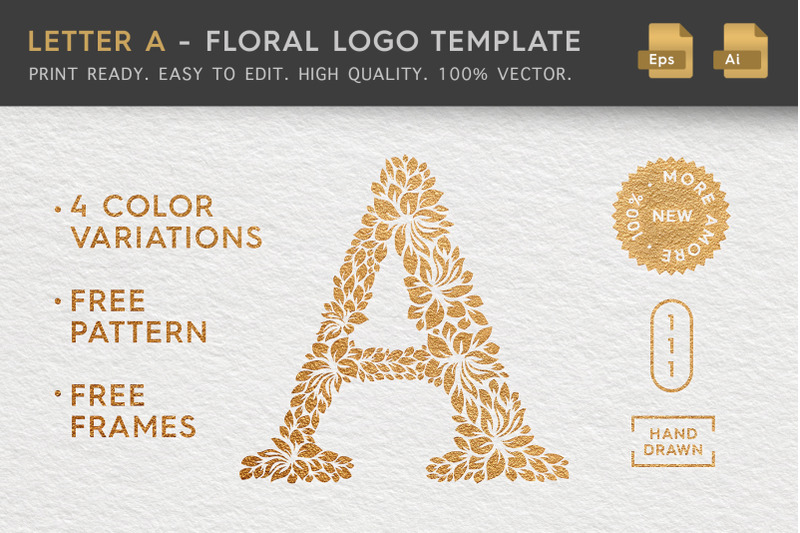 letter-a-logo-floral-logo-template